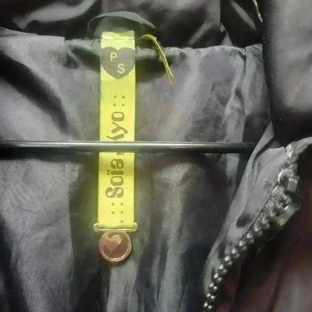 Soia & Kyo Long Black down coat P.Small - Picture 5 of 9